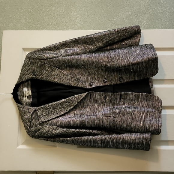 🎉Host Pick🎉🎉Noviello- Bloom 75% Silk jacket sz 10, - Picture 3 of 12